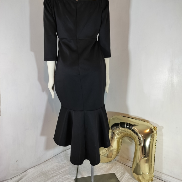 & Other Stories Black Midi Dress - Picture 5 of 6